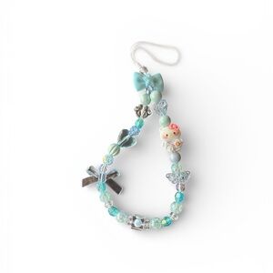 Sanrio Blue and Silver Hello Kitty Phone‎ Charm